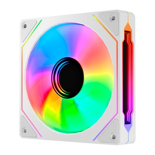 Abysm Gaming Ventilador PC ARCLIGHT 3.0 ARGB, 120 mm, Control PWM, White