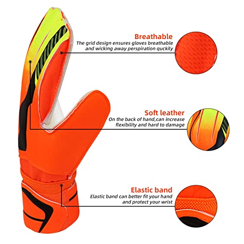 PolyMath Football Goalkeeper Gloves, Youth Adult Goalie Gloves with Finger Spines to Give Protection to Prevent Injuries - Image 4