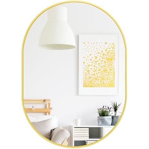 Hibtn 50x70cm Oval Wall Mirror Cover