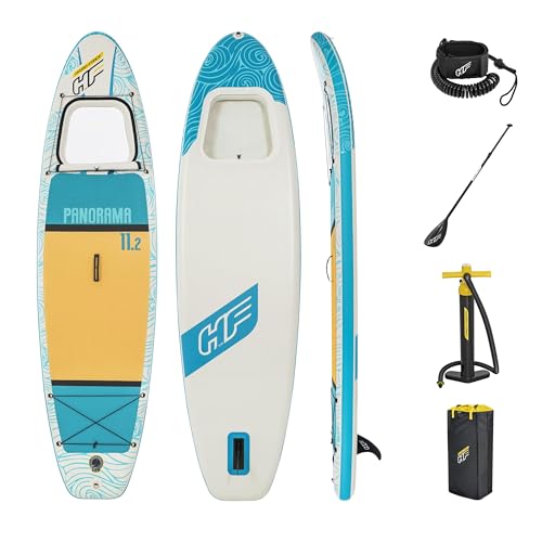 Hydro-Force Inflatable Stand Up Paddle Board | Complete Set with Hand Pump, Travel Bag and Built-in Window, Multiple Sizes