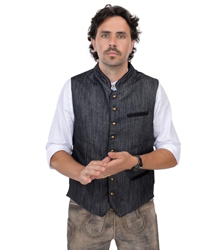 Schöneberger Trachten men’s traditional Lederhosen vest classic Oktoberfest loden vest, vintage German waistcoat Thurgau3