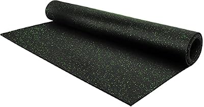 IncStores 1/4" Thick Tough Rubber Flooring Roll | Rubber Gym Floor Mats for Home Gym | Heavy Duty Rubber Mat for Home Gyms, Sheds, Horse Stall Mat or Trailer | Quick Ship | 4’x10’ | Green