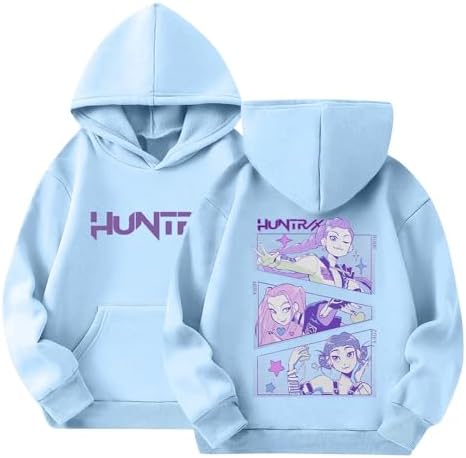 K Pop Demon Hunters Hoodies Streetwear Merch For Girls Printed Long