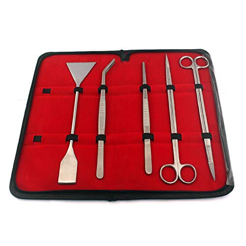 DDP Aquarium Plant Tools, Aquatic Plant Stainless Steel Tweezers Scissor Spatula Planted Aquarium Tools Set & Aquarium Starter Kit