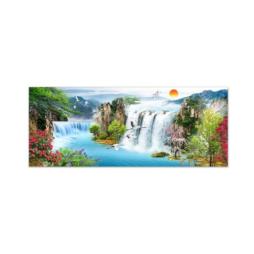 Image sur Toile Nature Chinoise pour Décoration Salon et Chambre Zen