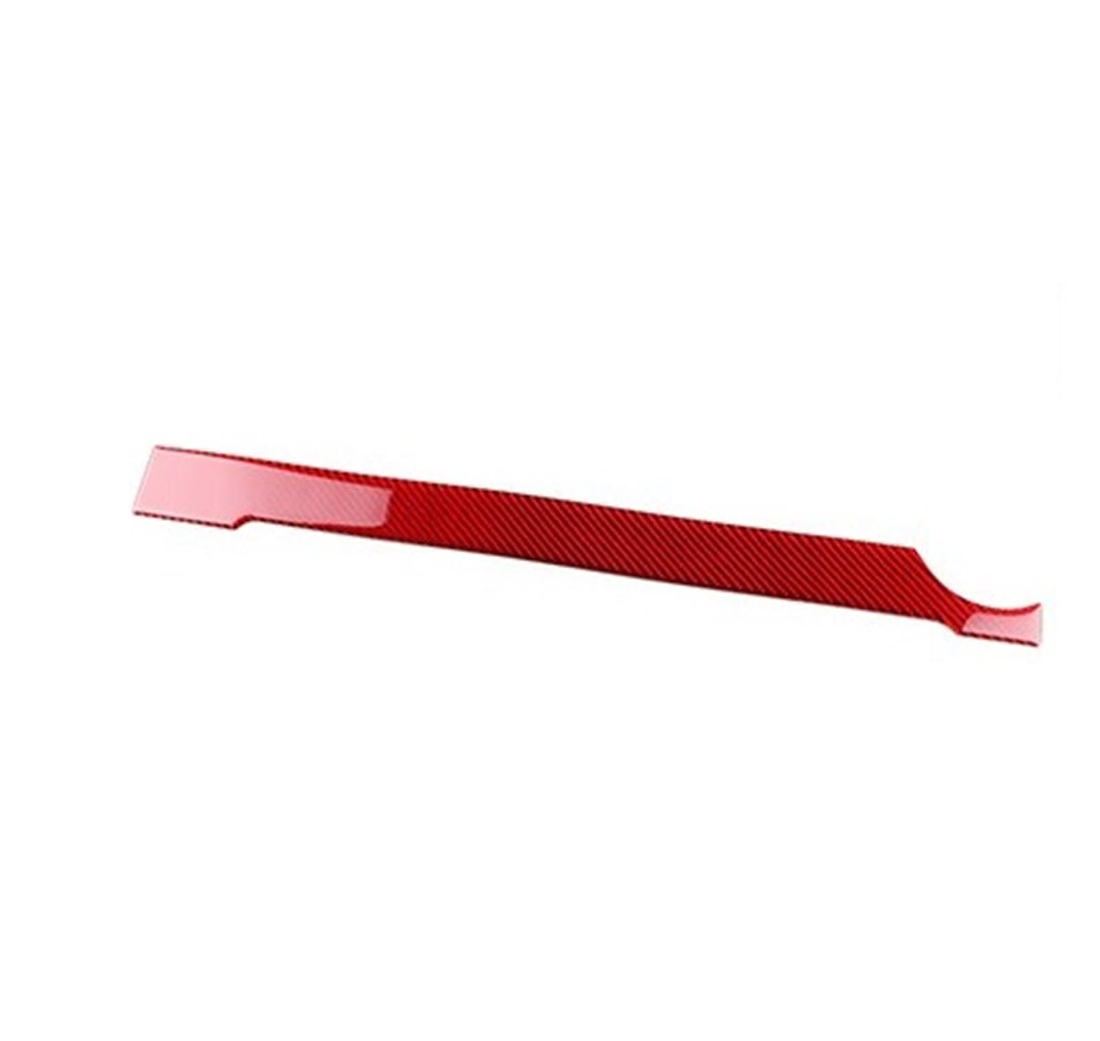Interior Trim for Seat for Ibiza 6l 2003 2004 2005 2006 2007 2008 LHD RHD Car Passenger Co-Pilot Strip Interior Real Soft Carbon Fiber Sticker Cover Trim Sticker(for LHD Red Carbon)