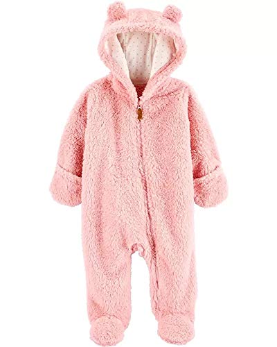 Carter's Moletom com capuz Sherpa Pram Rosa, rosa, 3 Months