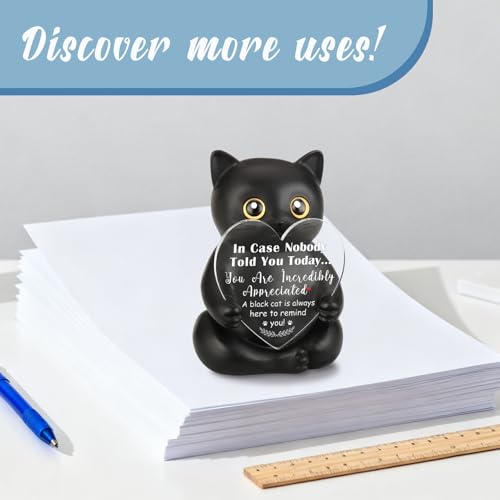 Estatua de Resina Gato Negro Apreciación miniatura 4