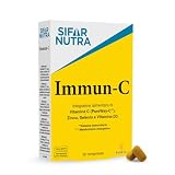 Sifar Nutra Immun-C | vitamina C (PureWay-C), D3,zinco e selenio |bioflavonoidi da agrumi |antiossidante | integratore sistema immunitario | elevata dosaggio e assorbimento | 30 compresse