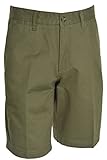 Boston Traders Mens Luxury Vintage Shorts (Olive, 34)