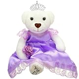 Blueweenly Quince Bear with Dress Quinceanera Doll De Peluche para 15 Anos Con Vestido Centro De Mesa Munecas para 15 Anos Quinceanera for Girls Birthday Gifts