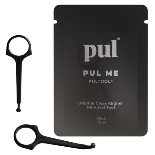 PUL Pack of 2 Aligner Removal Tool Invisalign Remover Tool & Retainer Hook for Clear Aligners Trays & Night Guards Reusable Invisalign Accessories Aligner Hooks & Retainer Removal Hook Black