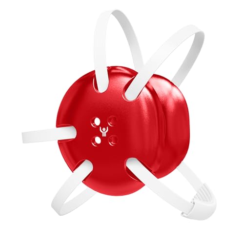 Great Call Athletics | Youth Classic Wrestling Headgear Earguard | Adult Grappling Head Gear | Adjustable Ear Guards Signature (Varsity Red w/ White Straps)