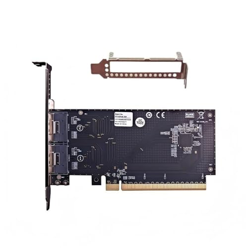 SFF 8654 8X adaptateur d'extension PCIe haute vitesse pour matériel visuel