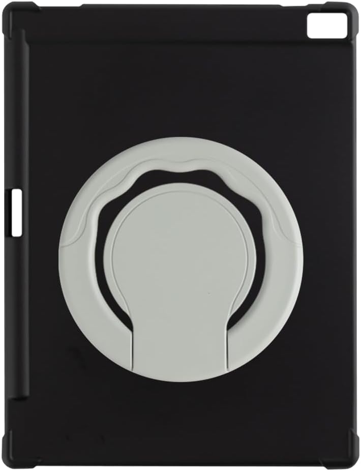 Tablet Case and Stand Holder Compatible with iFLYTEK Ainote 2 8.2 2025 Case, Shockproof Cover and 360 Rotating Ring Handle Grip Bracket(Black)