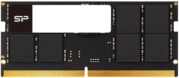 Silicon Power DDR5 16GB 4800MHz (PC5-38400) 262-pin CL40 1.1V SODIMM Non-ECC Laptop RAM Computer Memory SU016GBSVU480F02EC