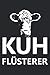 Produktbild Kuhflüsterer: liniertes A5 Notizbuch mit einer Kuh für einen Landwirt