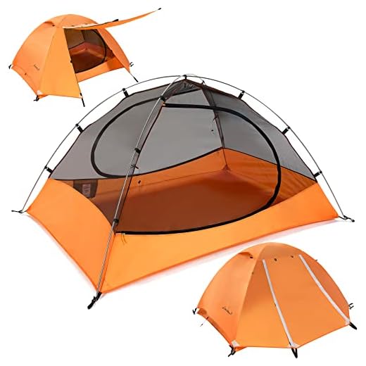 Clostnature Tienda de Campaña 2 Personas - Tienda Impermeable para 2 Personas al Aire Libre, Tienda Liviana para 2 Personas, Tienda de Campaña Compacta con Tamaño de Paquete, para Playa, Deporter