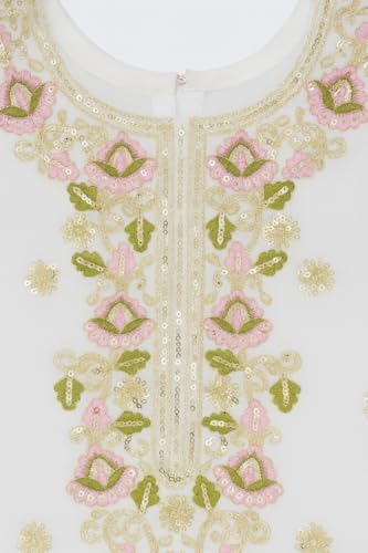 Image of FFION - Girls Salwar Suit with Dupatta Set - Elegant Embroidery Work Traditional Ethnic Wear I Festive Party Dress I Birthday Dress for Girls