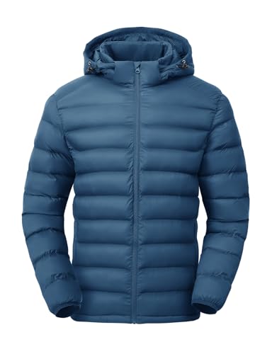 TBMPOY Men's Lightweight Water-Resistant Puffer Jacket