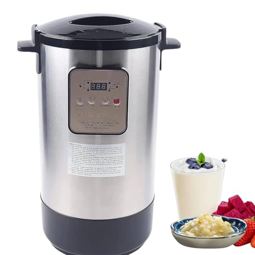 Máquina automática de yogur con olla de acero inoxidable y control inteligente para productos lácteos caseros y bebidas fermentadas