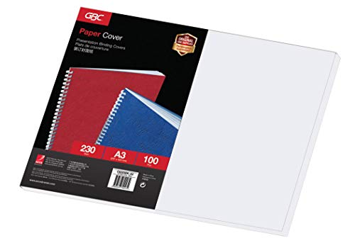 GBC A3 Binding Cover, 230GSM - Pack of 100 (White)