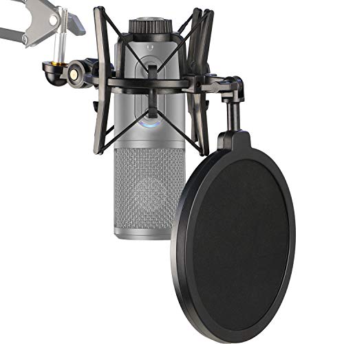 ATR2500X Suspension Antichoc Professionnelle avec Filtre anti-pop pour Réduire le Bruit de Vibration du Microphone, Support Antichoc du Micro à Condensateur ATR2500X par YOUSHARES