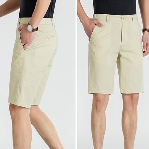Shorts clásicos de hombre con bolsillos y cintura recta miniatura 3