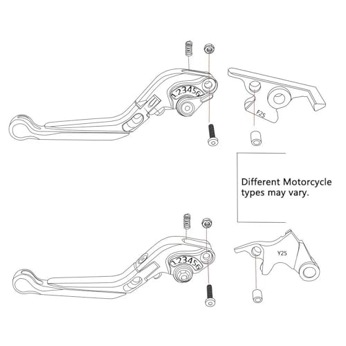 Palancas Suzuki GS500E regulables para evitar fatiga en mano 4
