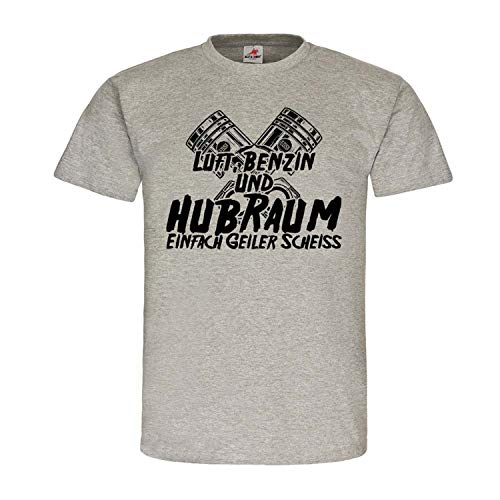 Camiseta de gasolina tuning EGS gris S ideal para concentraciones de motor y talleres