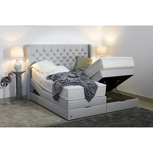 PAARA Boxspringbett Athen | Bettkasten | Kopfverstellung | Chesterfield |...