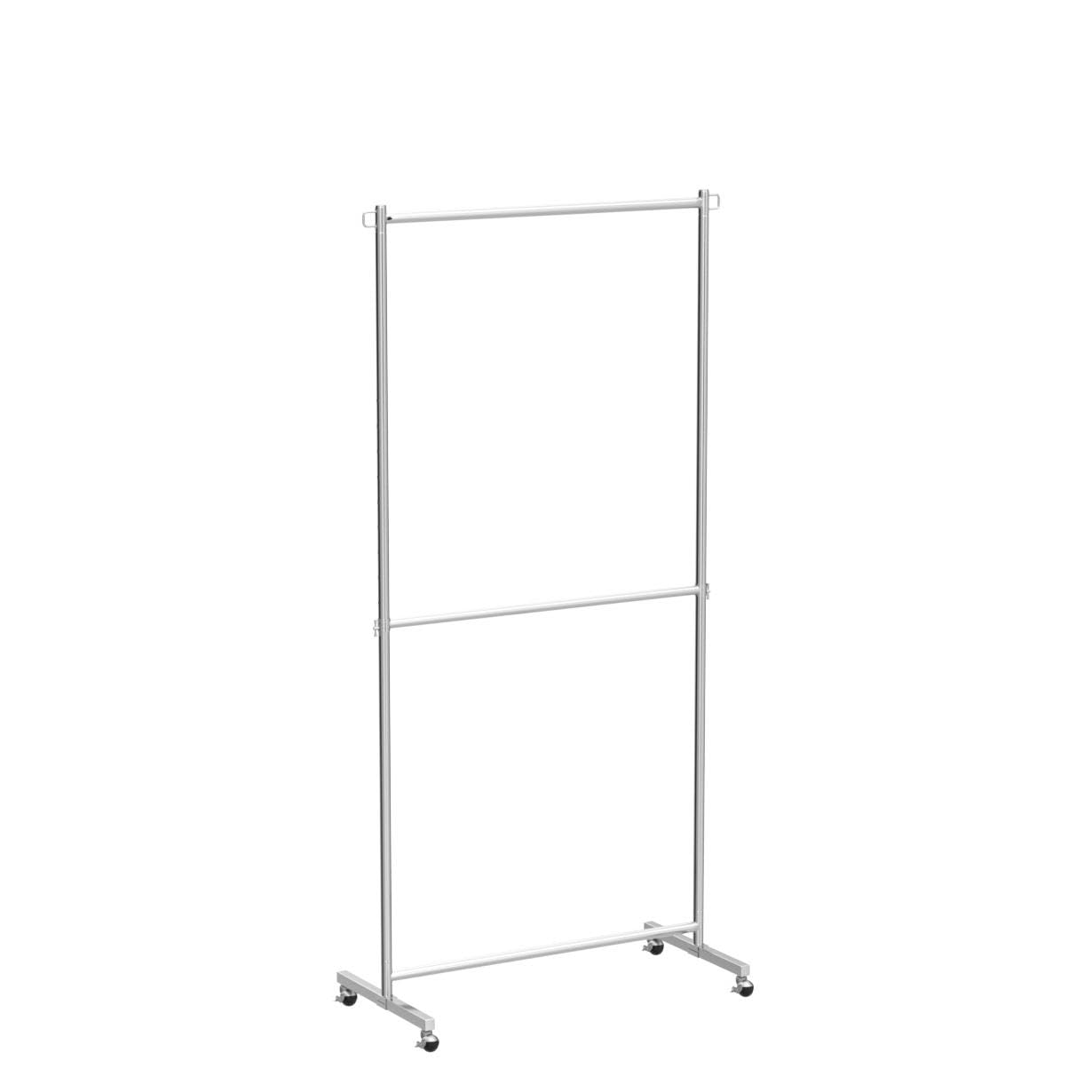 Amazon｜アイリスプラザ ハンガーラック 2段 耐荷重86kg シルバー