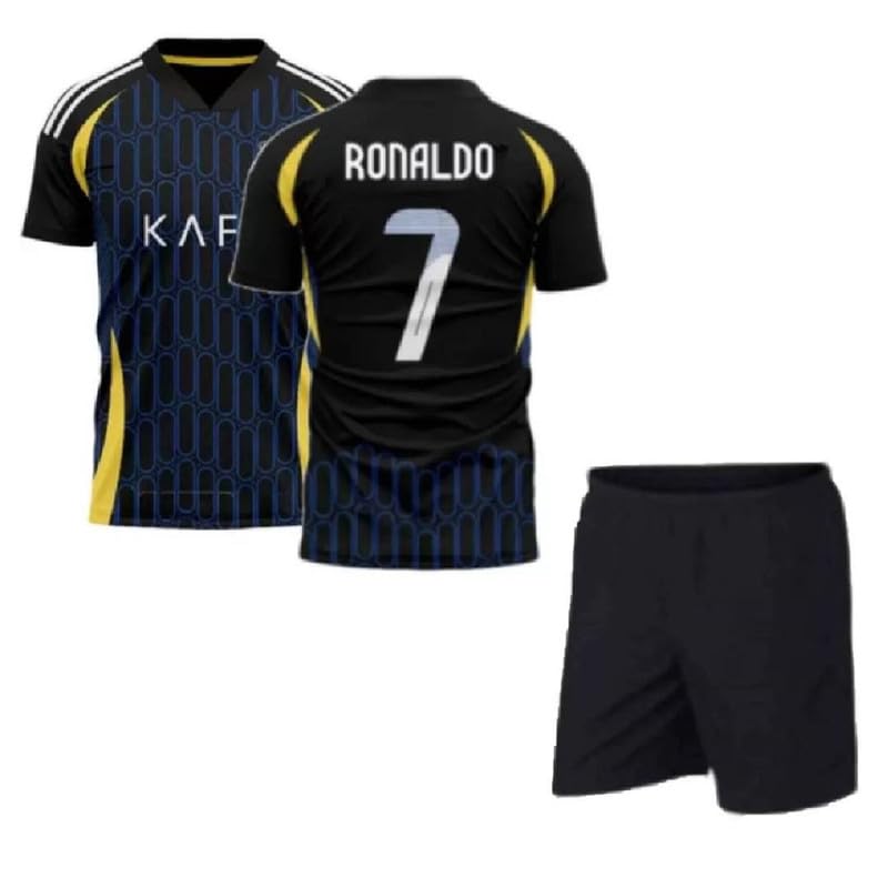 Image of Ronaldo 7 Football Team Away Jersey 2007 for (Men & Boys)