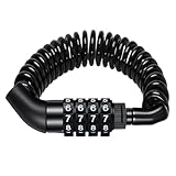 Motorcycle Helmet Lock, Small Combo Bike Lock Cable Portable Password Combination Security Locks Retractable Motorcycle Locks for Bicycle Motorbike Suitcase and Travel Safe Luggage, Anti Theft