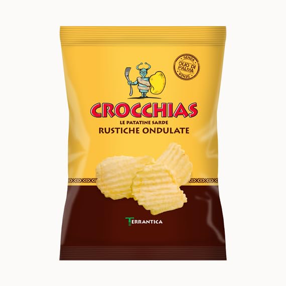 Crocchias Patatine Rustiche Ondulate g 45 Pack 24 Pz per cartone