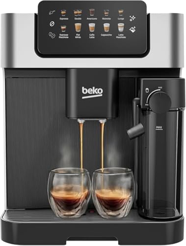 Bean to Cup CaffeExperto CEG7304X Cafetière à lait avec écran tactile couleur 19 bars et 2 buses...