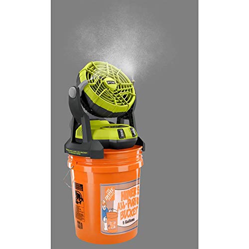 Ryobi 18-Volt One+ Bucket Top Misting Fan Kit #TOP2