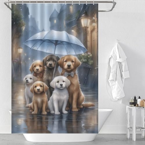 Rideau de douche imperméable lavable 122x183cm pour baignoire et douche