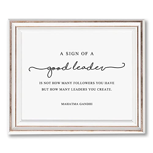 Good Leader Print Gandhi Quote Wall Art Boss Gift for