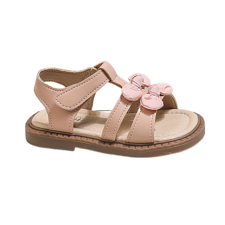 Toddler Girls Sandals Open Toe Dress Party Sandals with Bowknot Non-Slip Little Girls Summer Shoes