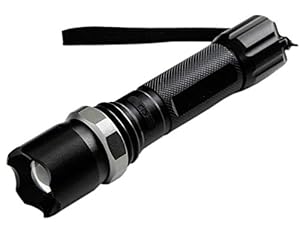 HANUMEX SWAT Multifunction Rechargeable LED 50W Flashlight Torch with LUXEON 3 Watt LED Bulb + AC Adaptor + 12V DC Car Charger + Rechargeable Battery