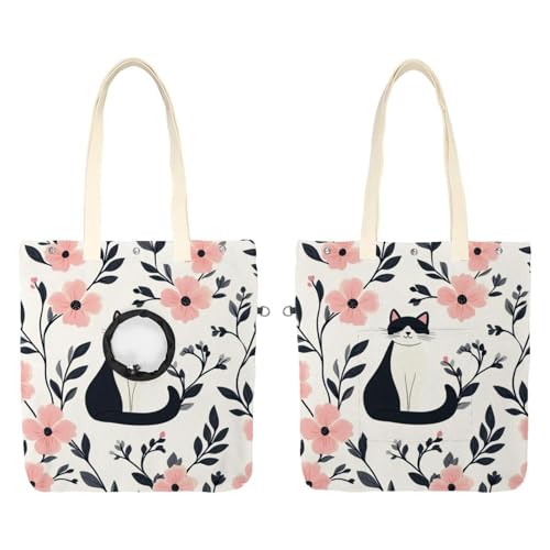 Bolsa para mascotas antipánico de lona transpirable con estampado 2