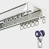 ▼Large gamme d'applications : le kit de rails peut être facilement installé dans n'importe quel espace, tel que le salon, la salle de douche, la chambre, la baie vitrée, le camping-car, l'hôtel, l'hôpital, la salle de classe, le vestiaire ou partout où vous le souhaitez. Deux couleurs de luxe, atmosphère simple, au choix.