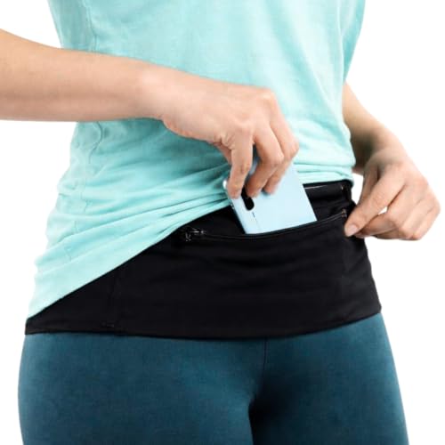 Fusion Belts Fanny Pack Women, Running Belt Bag, Waist Belt, Black, XL/2X