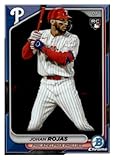 2024 Bowman Chrome #50 Johan Rojas RC Rookie Philadelphia Phillies MLB Baseball Base Trading Card