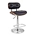 Top Seller! Extremely Comfy with Extra Padding and Larger Seat! Black Modern Adjustable Swivel Hydraulic Bar Stools Low Back Accent Chair, Restaurant and Home