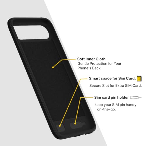 Image of Pikkme Back Cover for Tecno Pova Slim 5G Soft Matte Silicone Mag-Safe Design (Mag-Safe Not Support) Camera Protection | Slim Fit Bumper Cover (Black)
