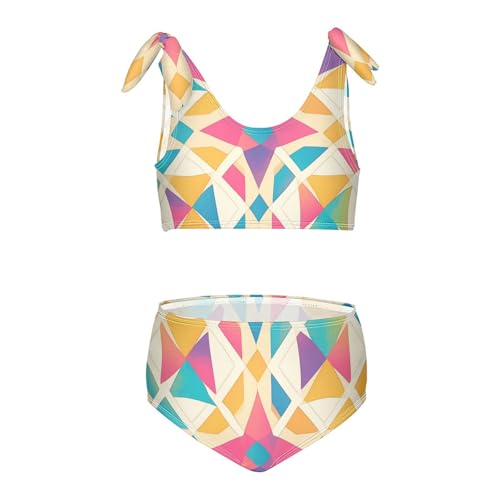 KLL Yellow Star Girls Bikini Sets 2 Piece Cute Swimsuit Beach Swimwear Bathing Suit