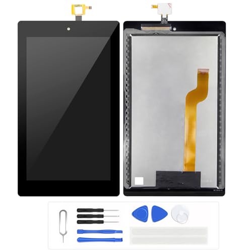 LCD�f�B�X�v���C�݊��i for Amazon Kindle Fire HD7 HD 7 2019 9th M8S26G ��֕i�f�B�X�v���C�K���X�C���t���f�W�^�C�U�p�l�� ����