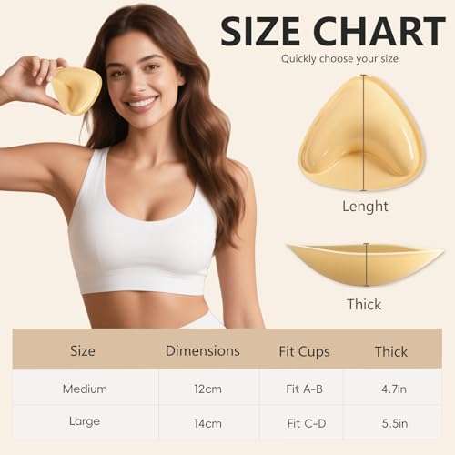 2025 Reusable Sticky Bra Inserts, Push Up Sticky Bra Pads, Ultra Lift Bikini Padding for Swimsuits & Sports Bras Nude4